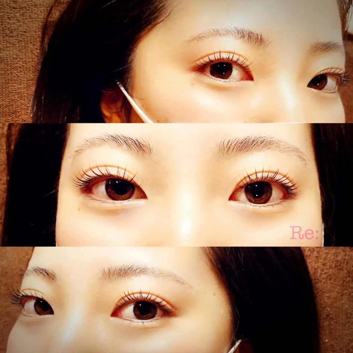 マツエク・マツパ 目尻長め ナチュラル パリジェンヌラッシュリフト 一重×まつ毛パーマ マツパ Lash Re:のマツエク・マツパデザイン