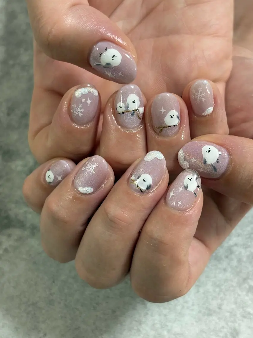 ネイル 長さ出し ハンドネイル FIORITURA Maikoのネイルデザイン