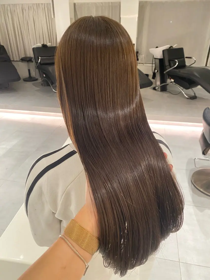 ロング カラー ヘアカラー トリートメント ヘッドスパ ヘアセット 似合わせレイヤー✨️ RIEのヘアスタイル