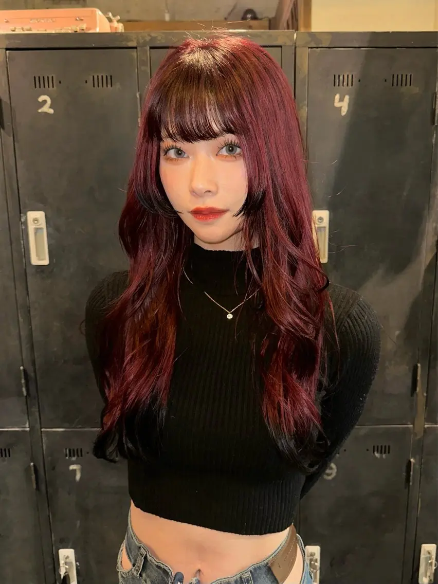 ロング ヘアカラー 褒められる ハイトーン⭐️カノンのヘアスタイル