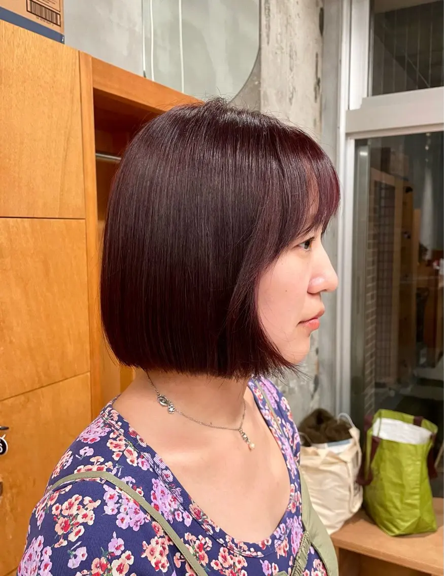 カラー ヘアカラー chisato☁️ カットカラーモデルのヘアスタイル