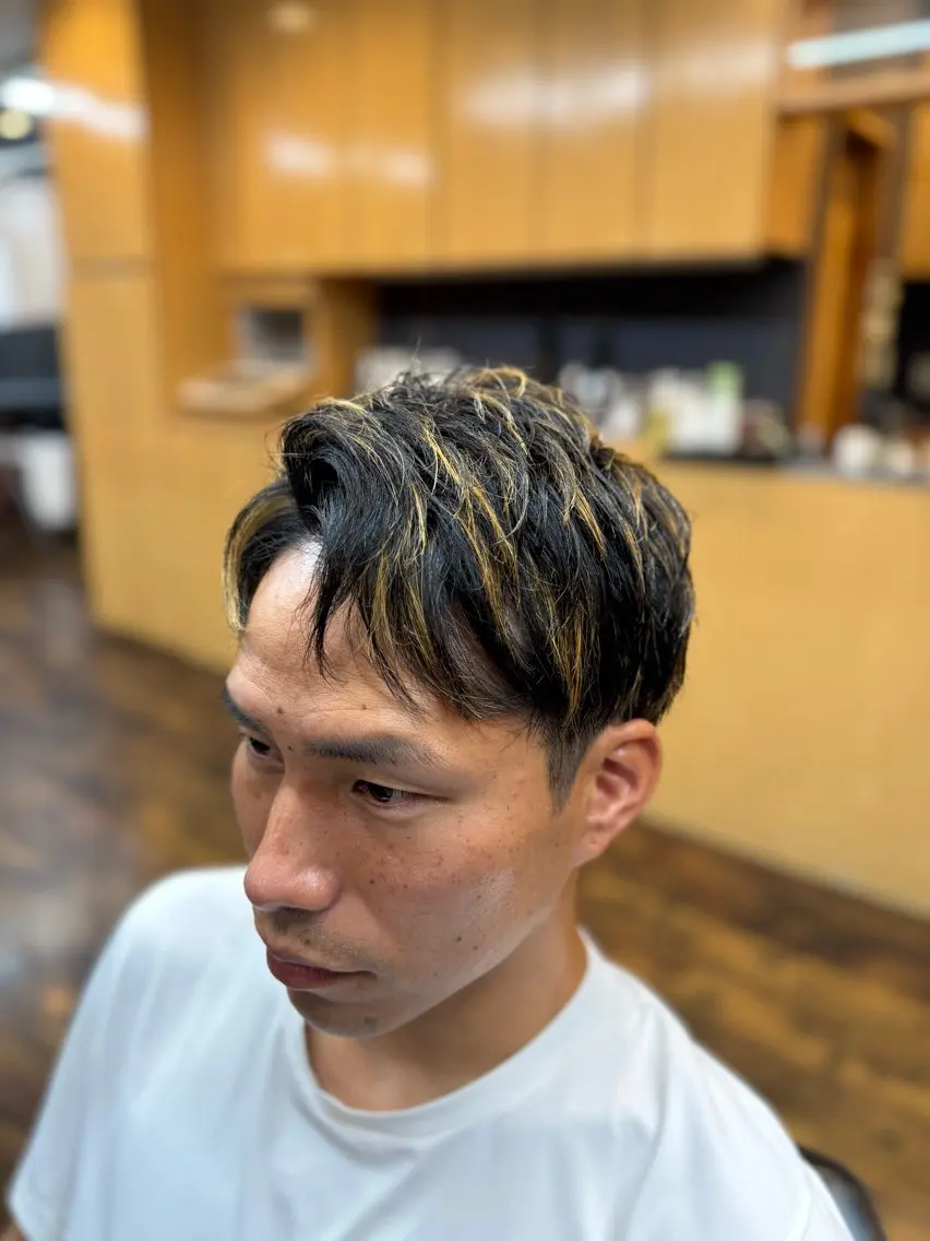 ショート カット 齊藤/メンズカット/ 溝の口/バーバーのヘアスタイル