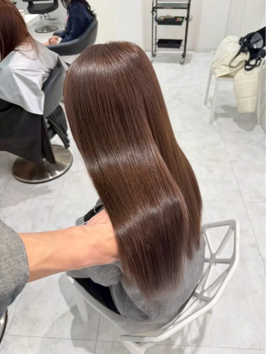 ロング カラー ヘアアレンジ 艶髪グレージュ🩶 maharuのヘアスタイル