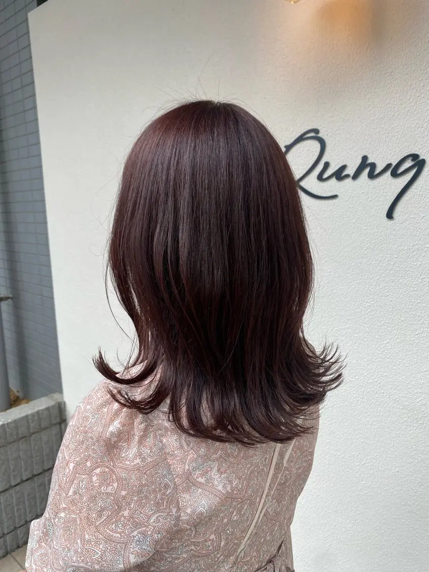 セミロング カラー カット ヘアカラー アルター市川 いづみのヘアスタイル