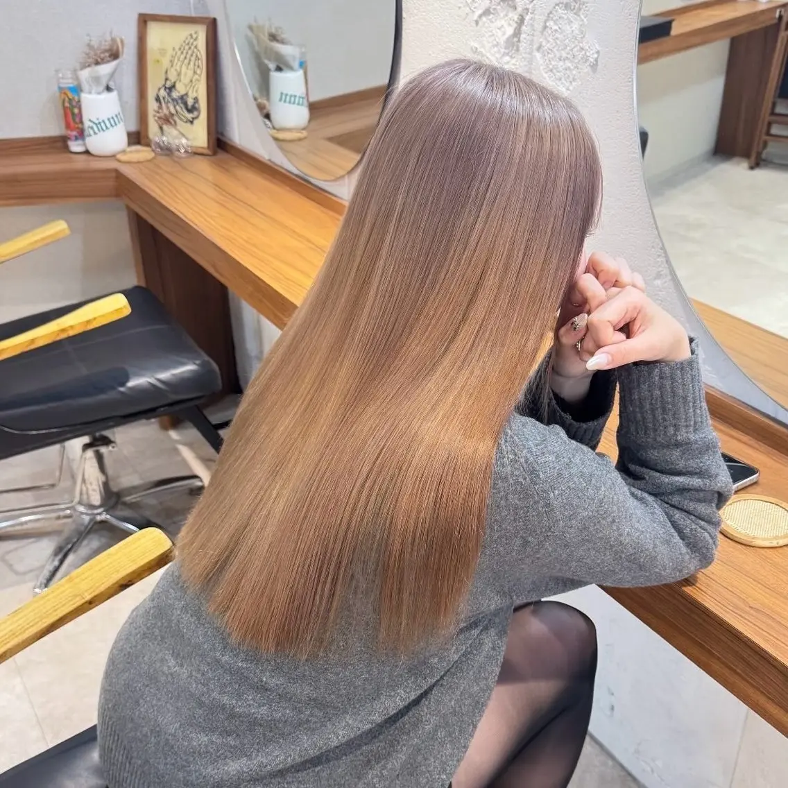 カラー ブリーチ 優梨💞 /透明感カラーのヘアスタイル