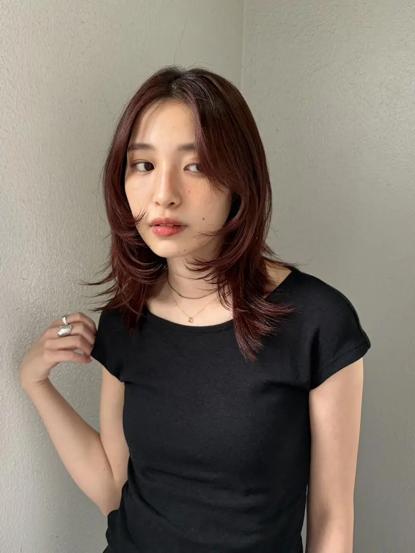 🍃新規U24限定　似合わせカット+トリートメント　韓国/ウルフ／ショート/ボブ／ワンホン/レイヤーカットの写真