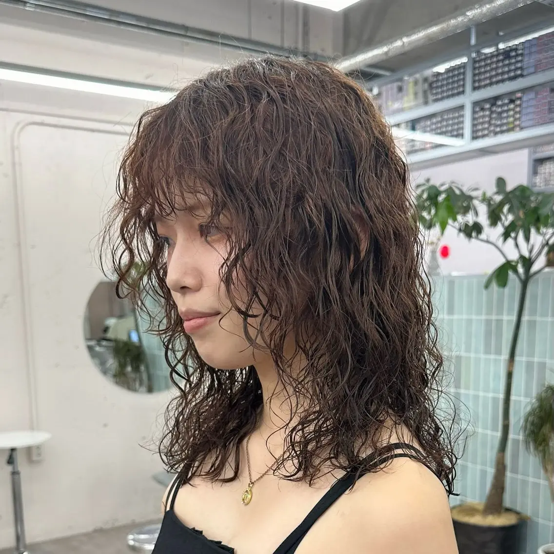 セミロング セミロングパーマ ウルフカット vibe/ 名古屋駅/野田 侑作のヘアスタイル