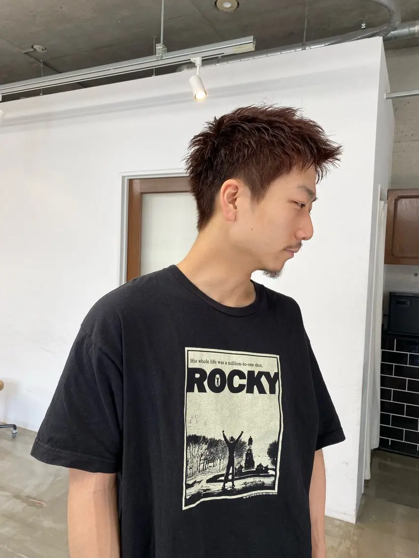ショート カラー メンズ ショートヘア son hair HIROEのヘアスタイル