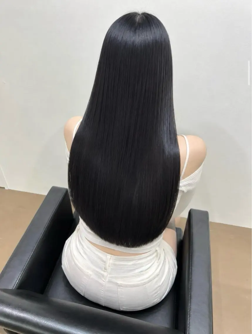 ロング カット 縮毛矯正 髪質改善/縮毛矯正/ 梅田/艶髪/はるきのヘアスタイル