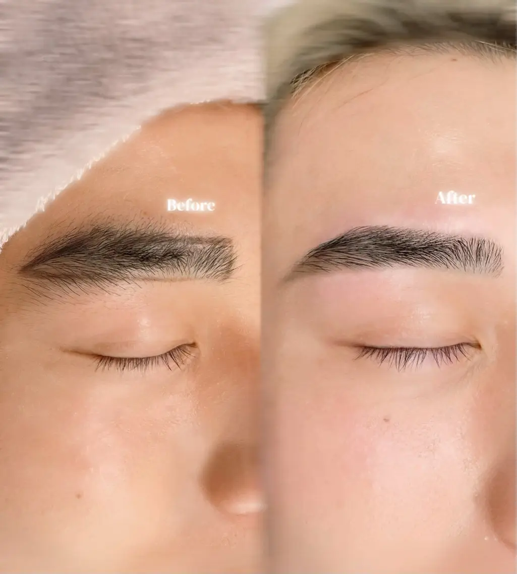 メンズアイブロウスタイリング ⭐︎アイブロウwax (シートwax,毛量カット,毛抜き)の写真