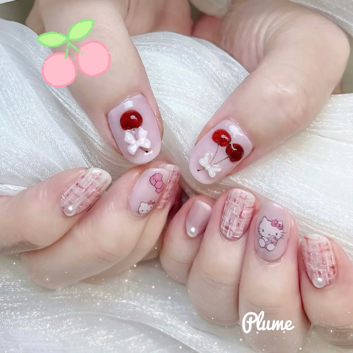 ネイル ハンドネイル plume nail ☆韓国ネイルのネイルデザイン