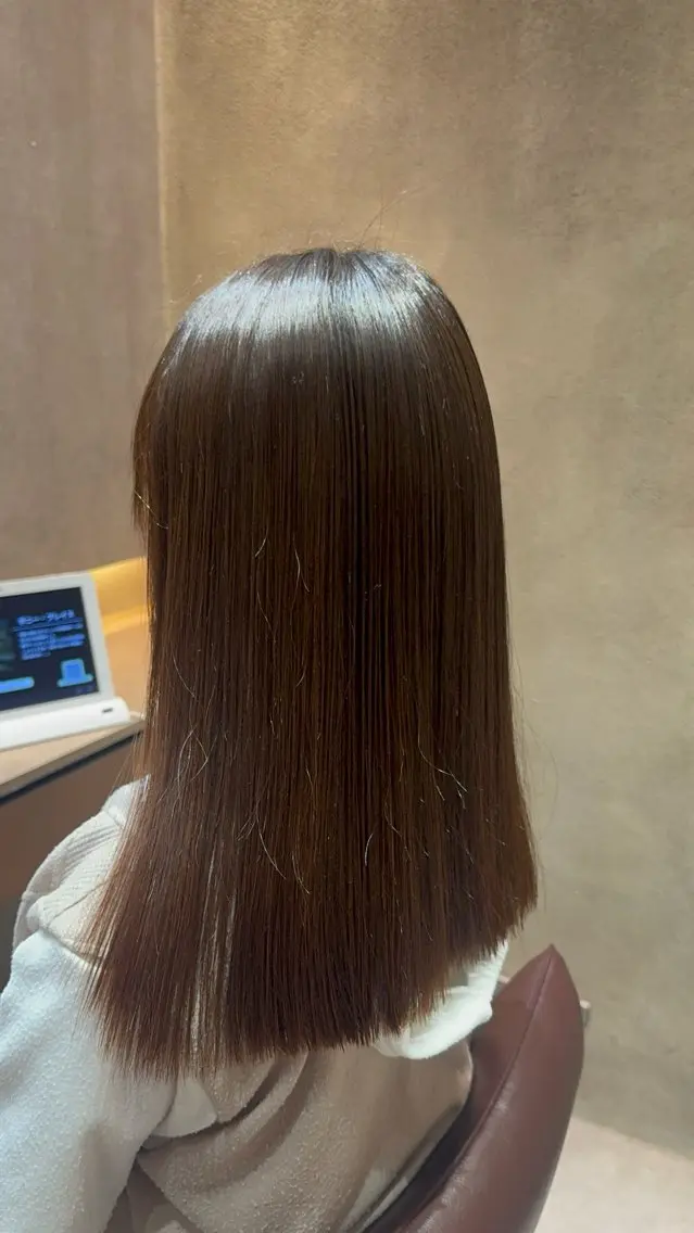 ミディアム 縮毛矯正 カット 縮毛矯正 宇都宮 悠魁のヘアスタイル