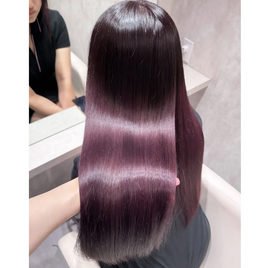 ロング カラー ブリーチ ヘアカラー トリートメント miyu /トレンド カラー×艶髪のヘアスタイル