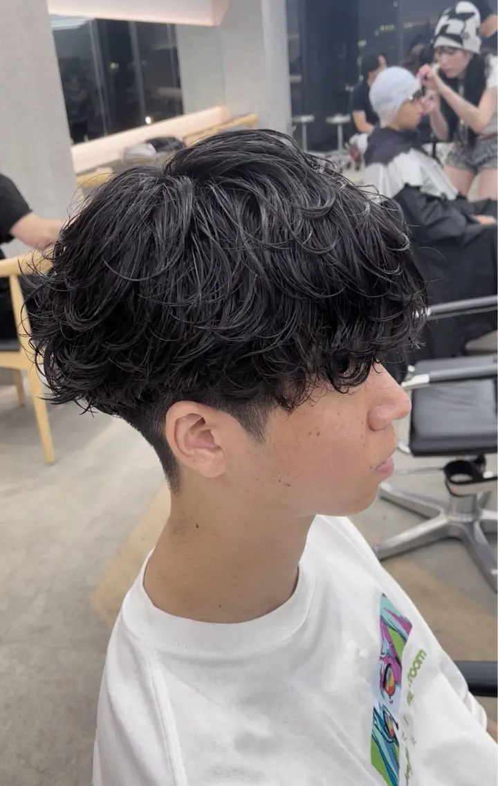 パーマ メンズ カット パーマ トリートメント 👑メンズパーマ屋 👑/栄/馬場斗生のヘアスタイル