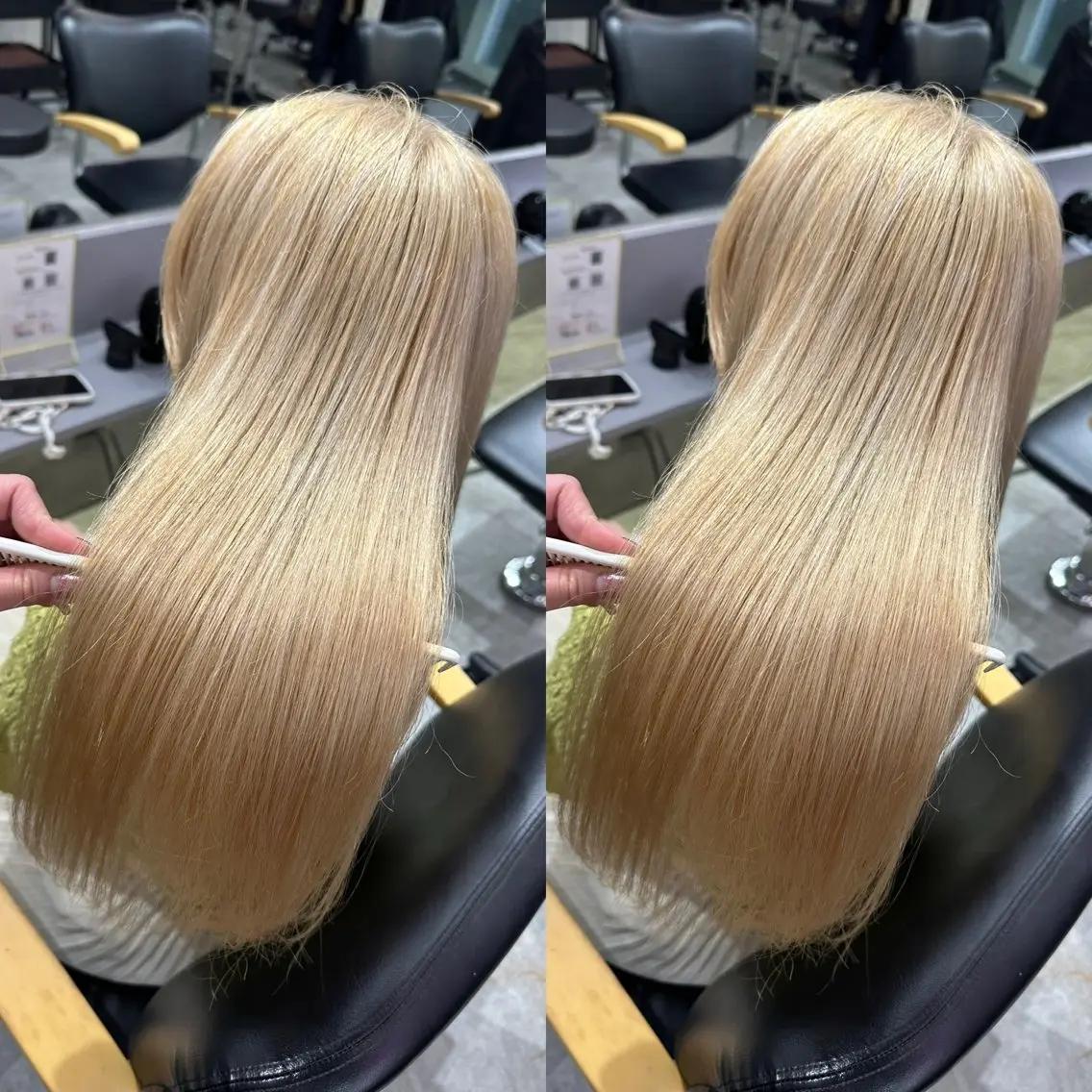 ロング カラー ベージュカラー ブリーチ 透明感カラー インナーカラー 髪質改善 ヘアカラー トリートメント 髪質改善🩵縮毛矯正 代々木/木下のヘアスタイル