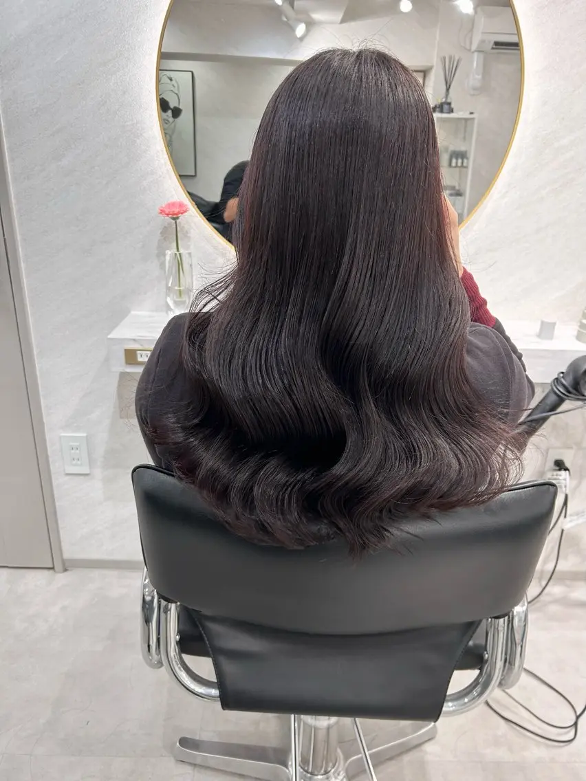 ロング カラー ヘアカラー 髪質改善will hairdesignのヘアスタイル