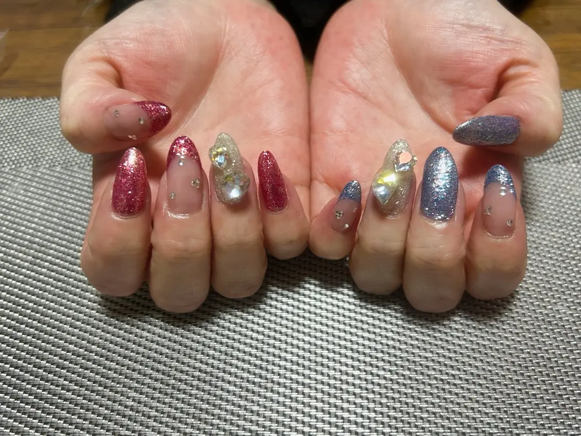 ネイル キラキラネイル ラメ(グリッター) ハンドネイル i nailのネイルデザイン