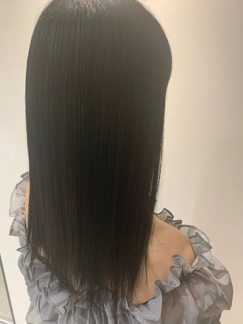 セミロング カット 縮毛矯正 トリートメント ヘアセット ✨上村 潤平✨メンズヘア✨のヘアスタイル