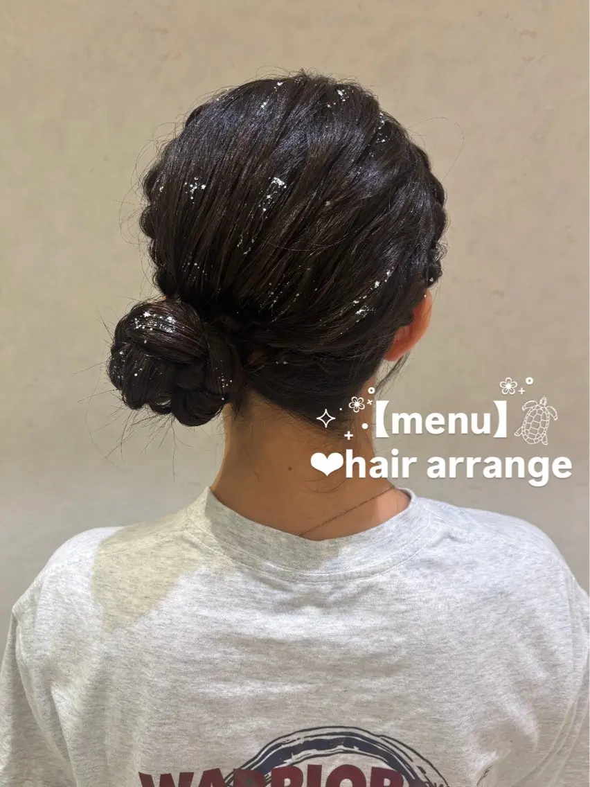 ヘアアレンジ ヘアセット 暖色カラー/アレンジ 🌺URUHA🌺のヘアスタイル