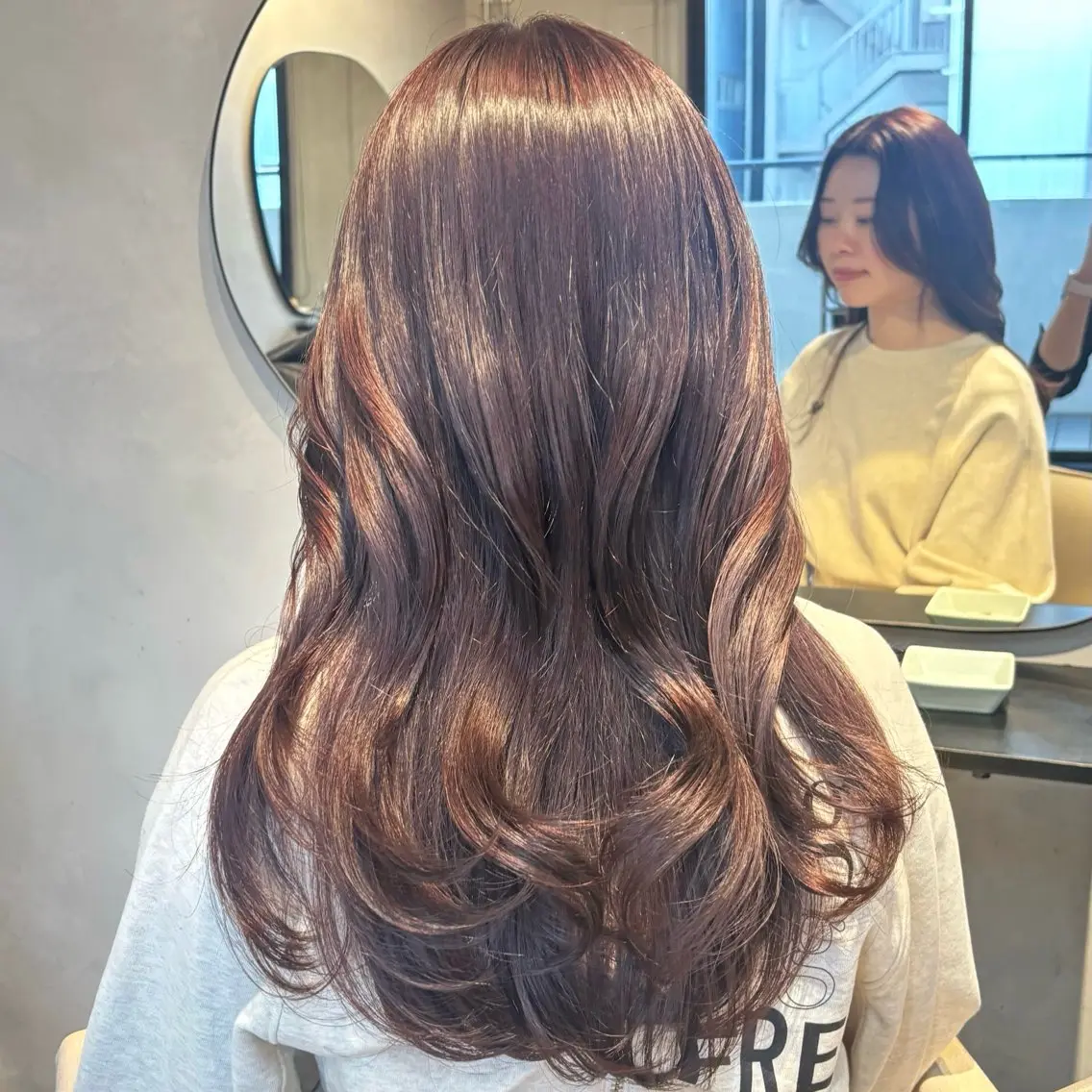 セミロング カラー ANJU/上品カラー /似合わせカラー💖のヘアスタイル