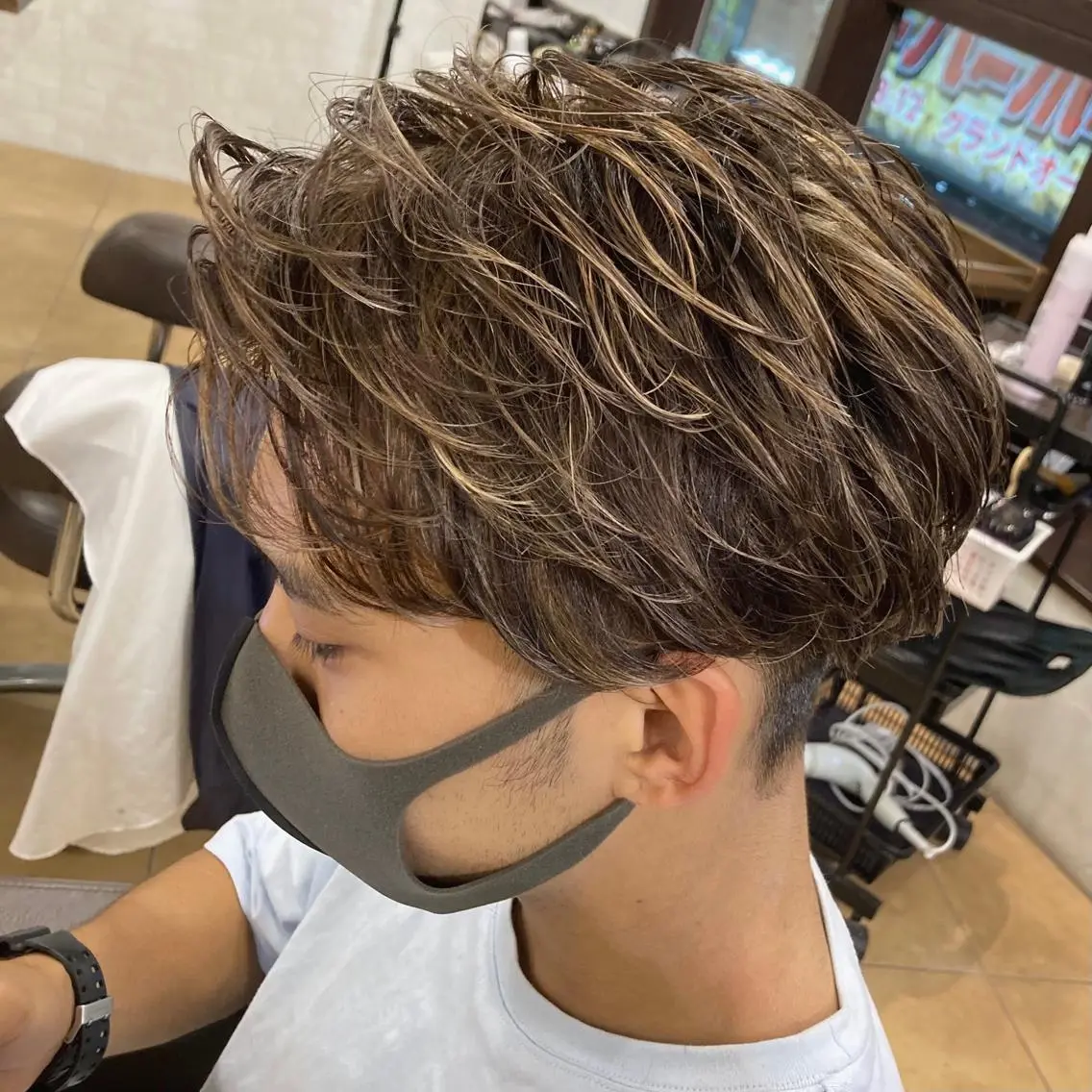 メンズ lien ヒジリのヘアスタイル