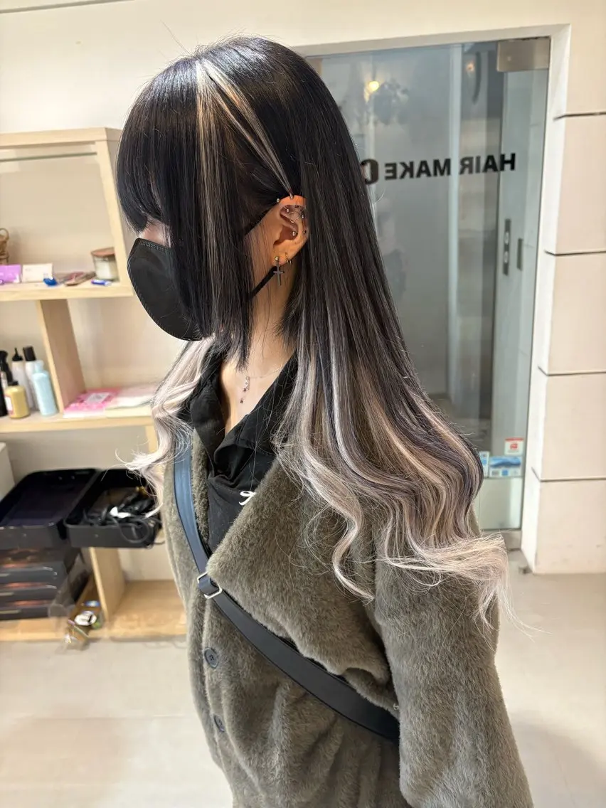ロング ボブ エクステ エクステ chic 有山 美瑠のヘアスタイル