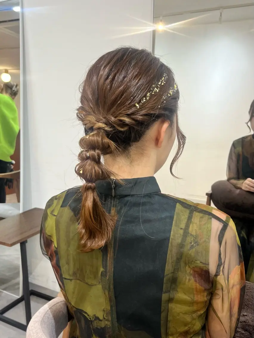 ミディアム ヘアセット 🟣niw SHUNNA🟣のヘアスタイル
