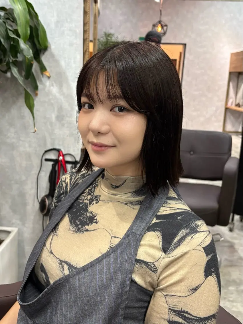 ショート 切りっぱなしボブ ボブ 髪質改善 カット C'LDhair / ライト/ボブのヘアスタイル