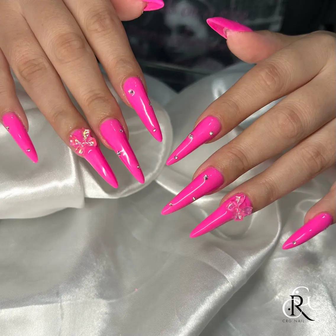 ロング ハンドネイル 美フォルムスカルプ✨ RENAのネイルデザイン