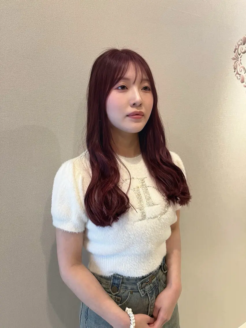 セミロング カット ヘアカラー トリートメント 川村 夏のヘアスタイル