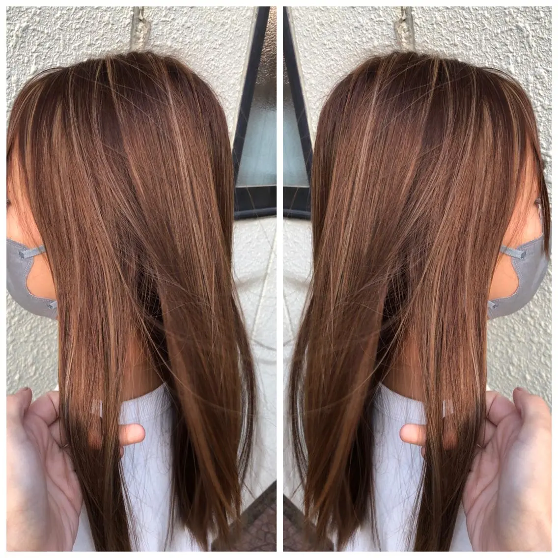 ロング 艶カラー🩵💛 NANAのヘアスタイル