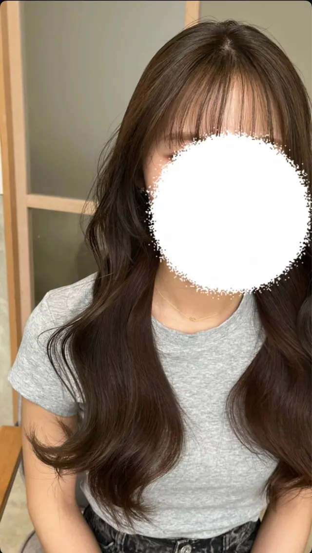 ロング カラー ヘアカラー トリートメント しみず さきのマツエク・マツパデザイン