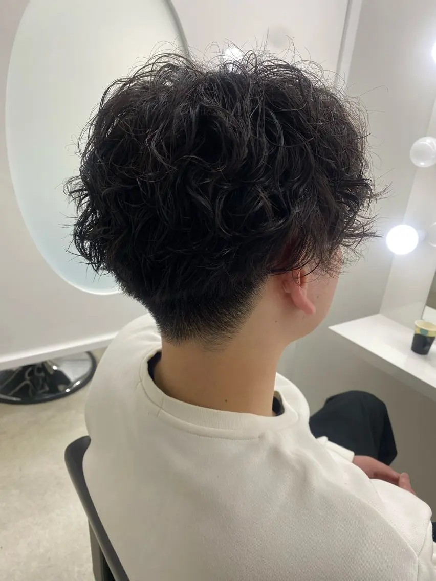 パーマ メンズ カット パーマ 林 沙弥のヘアスタイル