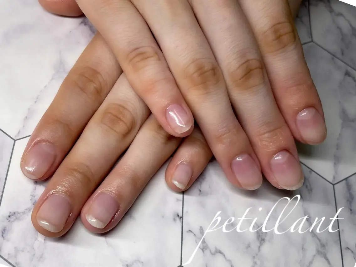 ネイル クリアネイル ジェルネイル nail salon petillantのネイルデザイン