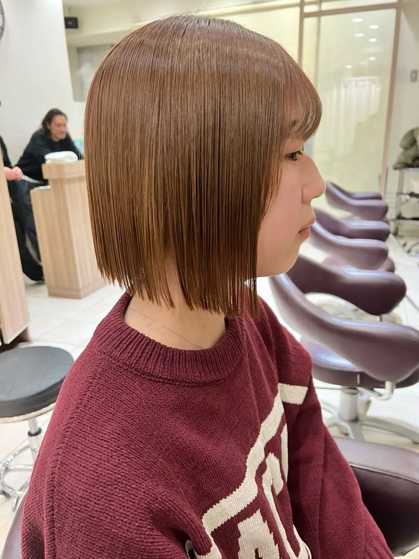 🫧透明感カラー(肩上)➕ケアトリートメント🫧の写真
