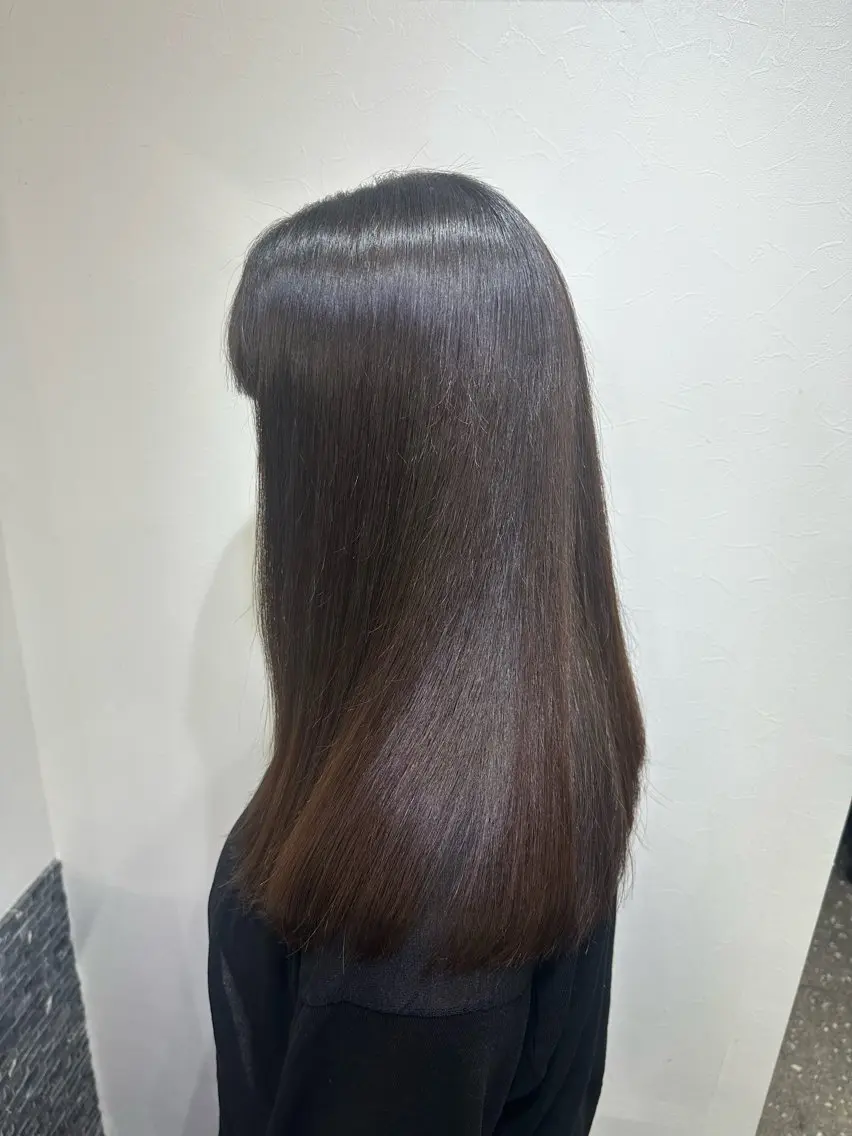 ロング パーマ カット 縮毛矯正 トリートメント 髪質改善⭐️縮毛矯正 中野⭐️Rinaのヘアスタイル