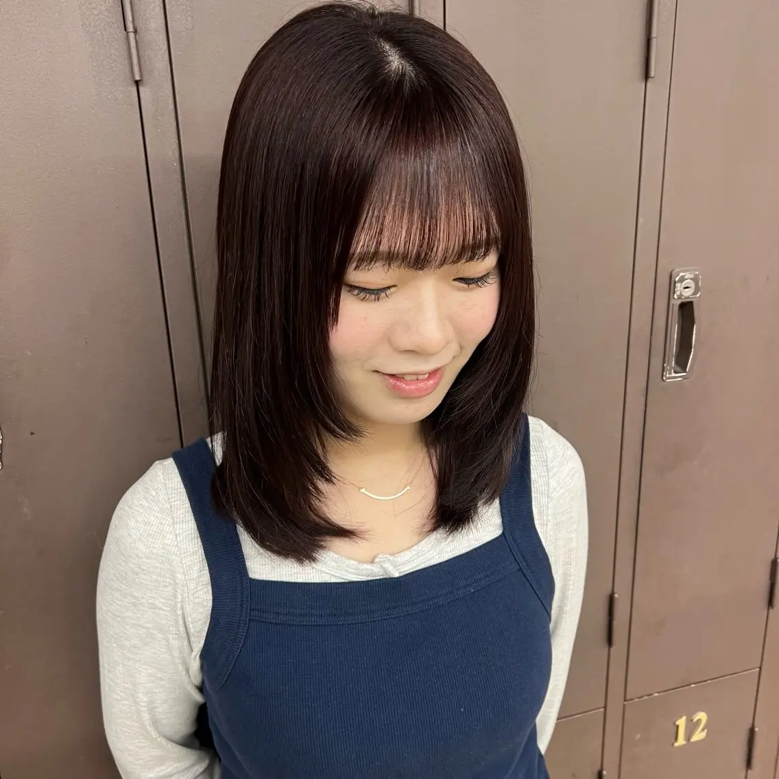 ミディアム ヘアカラー 透明感カラー/ボ ブカット/しおんのヘアスタイル