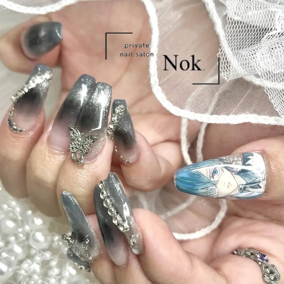ネイル ハンドネイル 池袋痛ネイル Nok. 渡辺のネイルデザイン