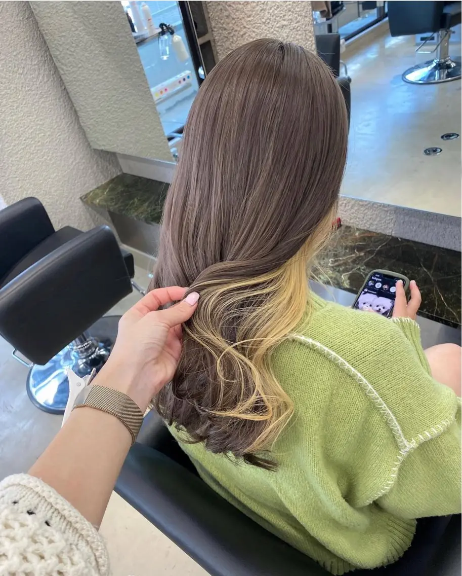 カラー イヤリングカラー PELE Nagomiのヘアスタイル