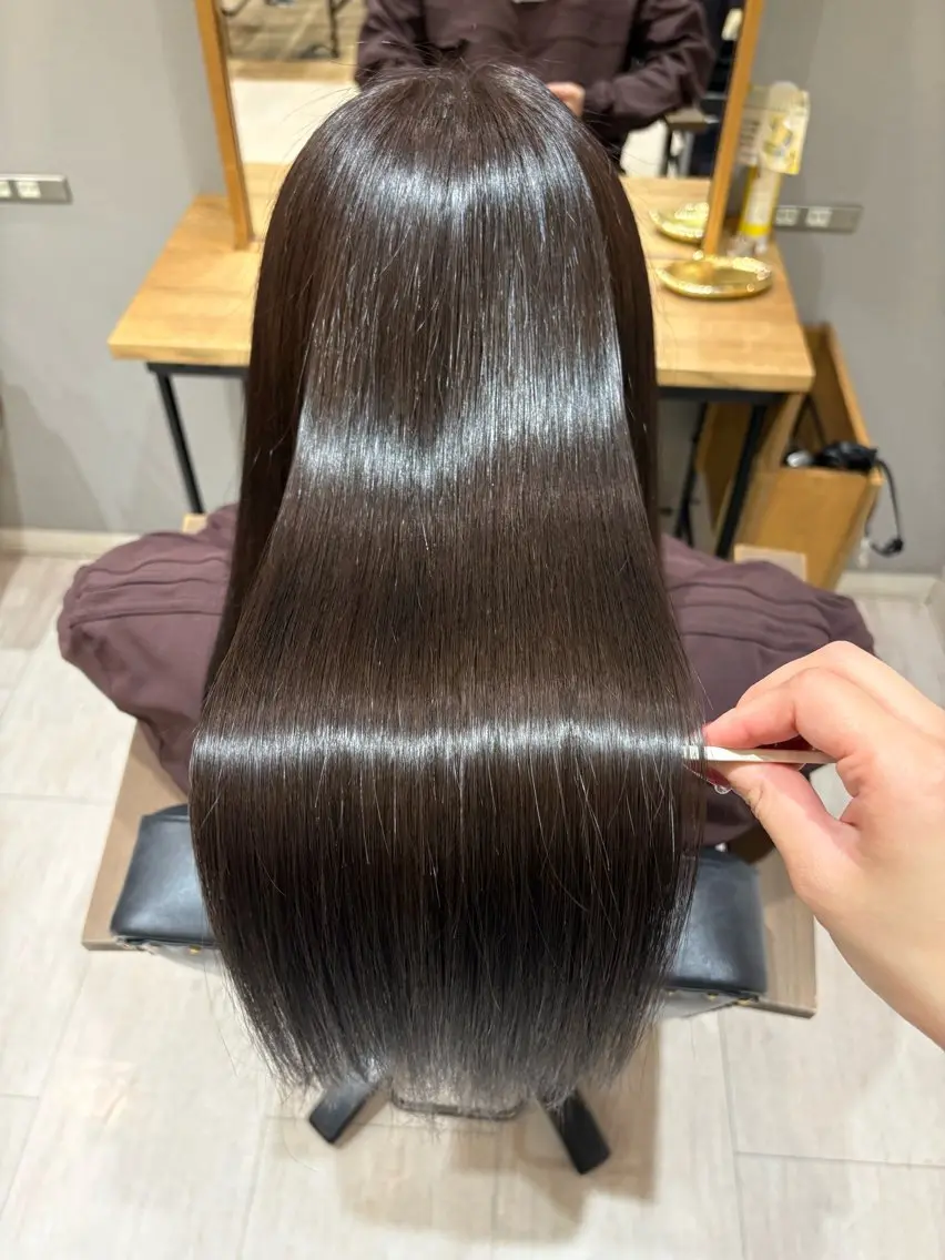 ロング カラー 髪質改善 太田 鈴佳のヘアスタイル