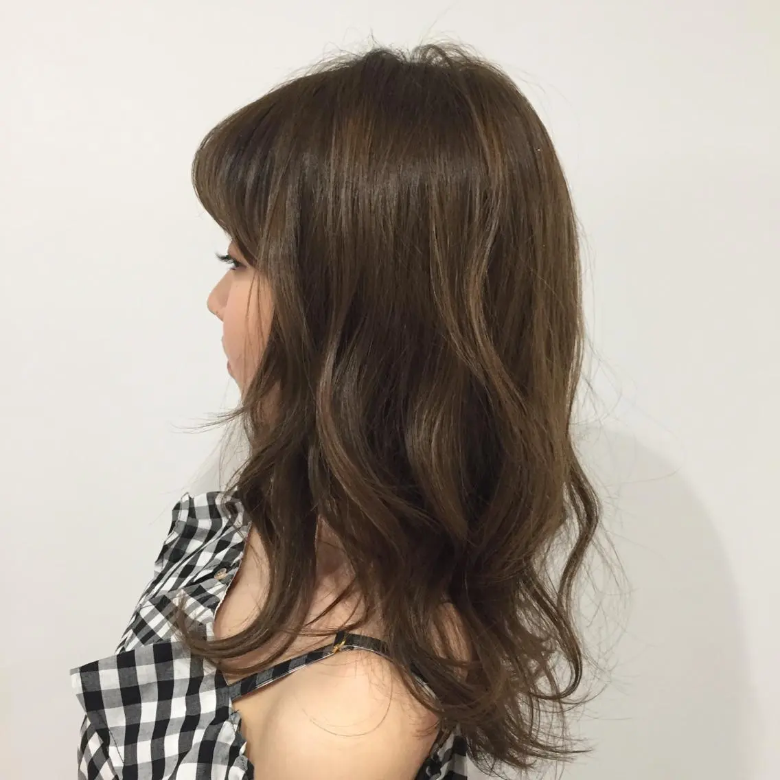 セミロング ヘアアレンジ 三瓶 眞実子のヘアスタイル