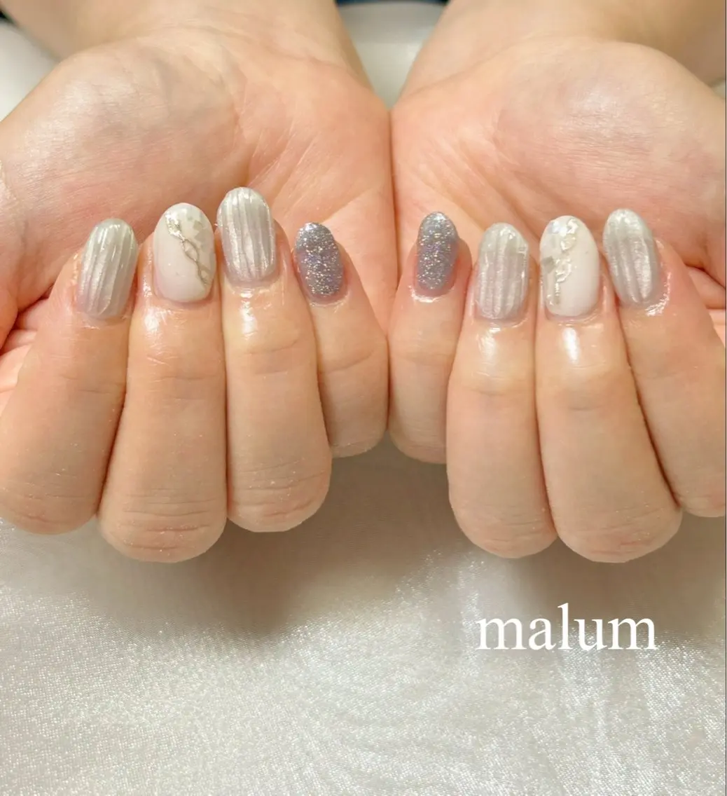 ネイル ハンドネイル malum nailのネイルデザイン