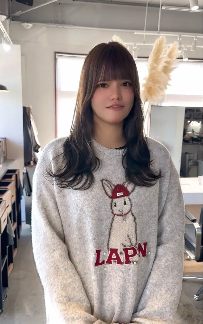 セミロング ヘアカラー トリートメント 手塚 亮汰のヘアスタイル
