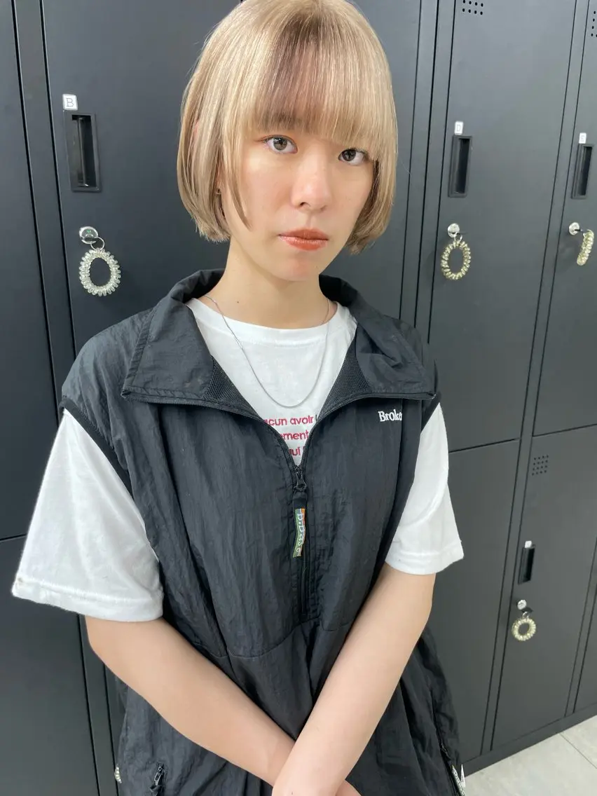ショート カット ヘアカラー トリートメント カラー職人/上川原 雄飛のヘアスタイル