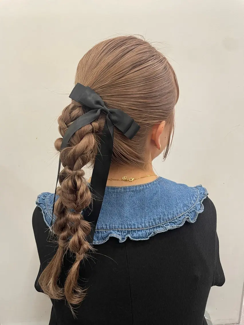 ロング ヘアセット 佐々木 芽衣のヘアスタイル