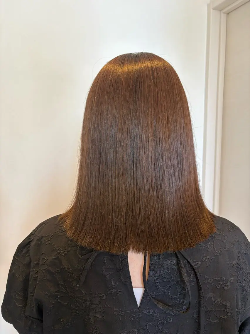ミディアム カット ヘアカラー トリートメント 田中 希のヘアスタイル