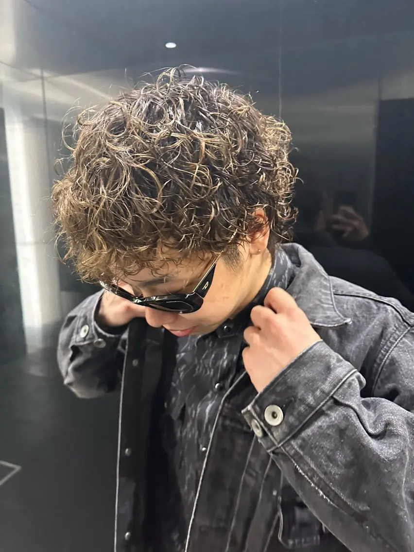 メンズ限定✨カット＋ダメージレスケアパーマ+アフタートリートメントの写真