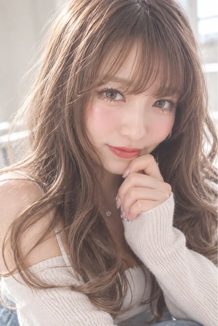 ロング カット ヘアカラー トリートメント りゅうもん 💇🏼のヘアスタイル