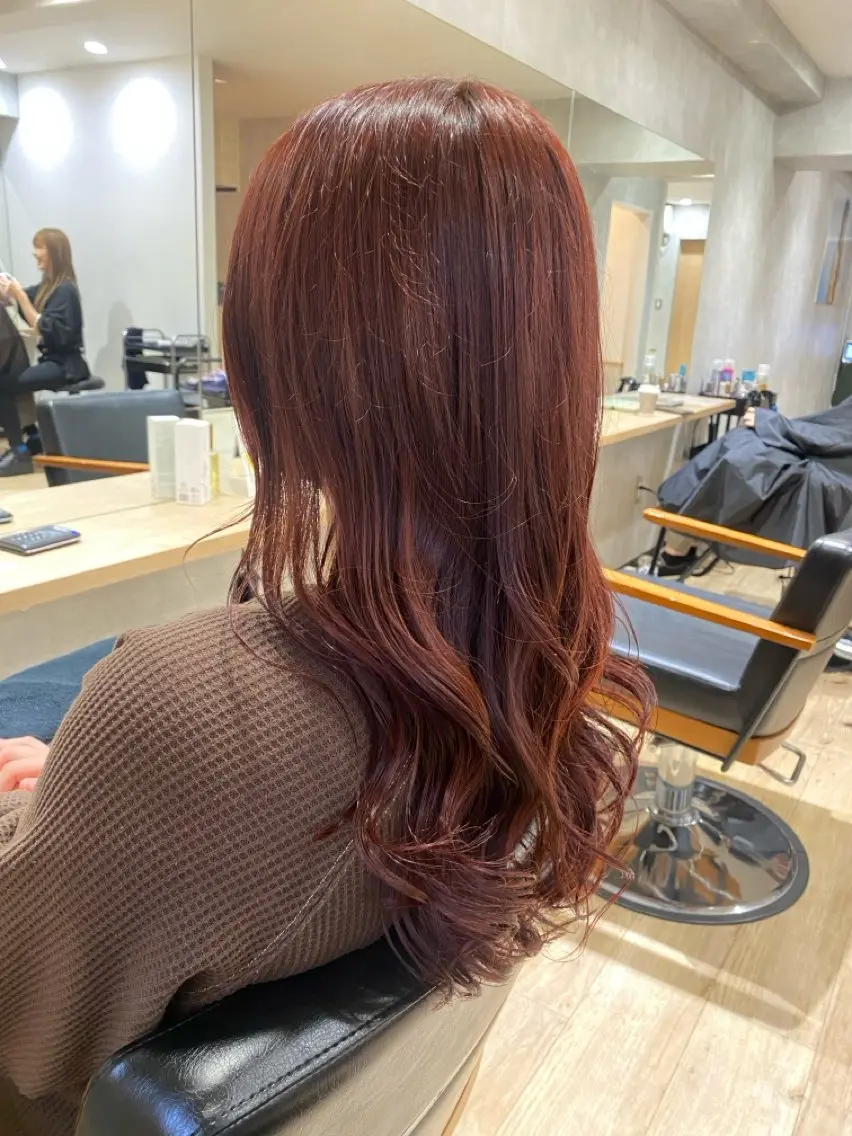ロング カラー カット ヘアカラー トリートメント 🫧透明感カラー🫧 佐野花苗[新宿]のヘアスタイル