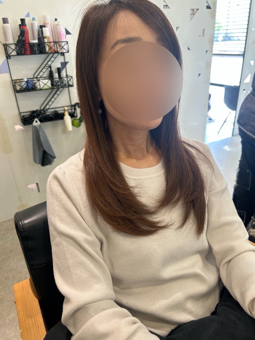 ロング 江川 輝星のヘアスタイル